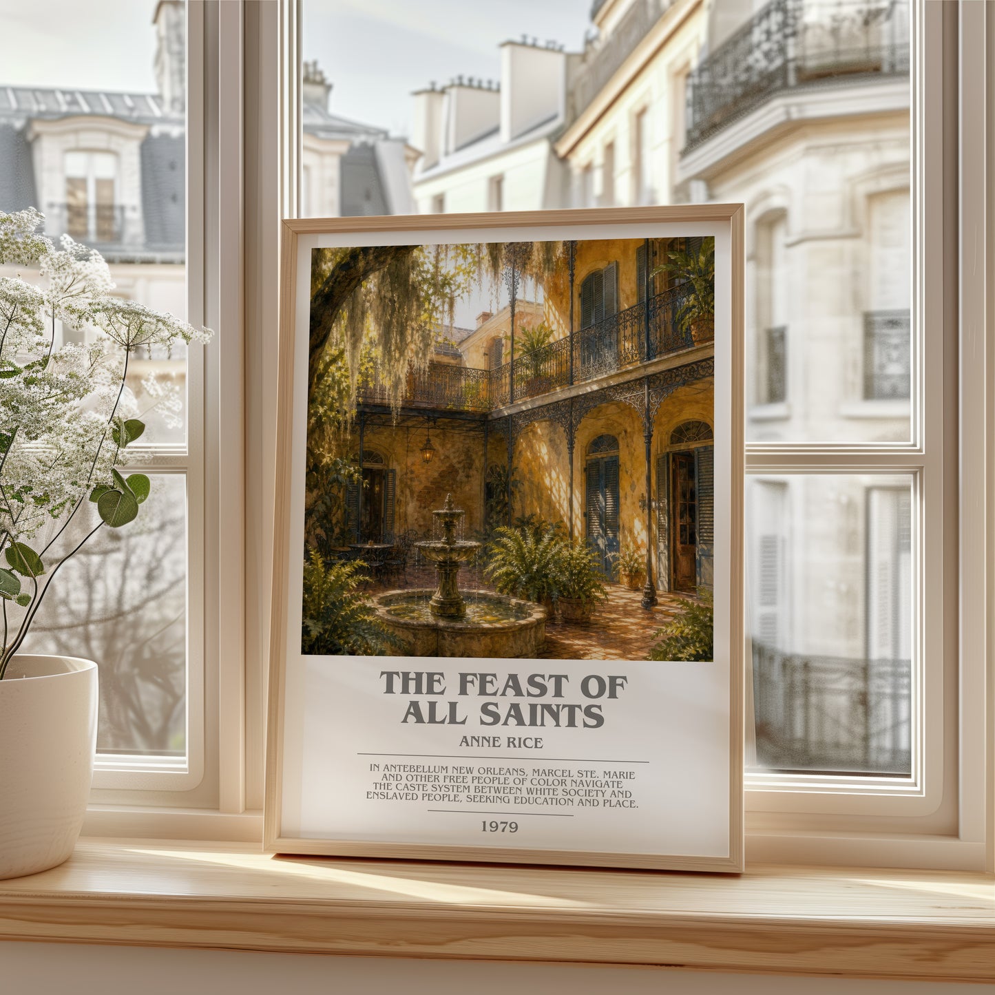 The Feast Of All Saints bookish poster colour and style options – Anne Rice book art