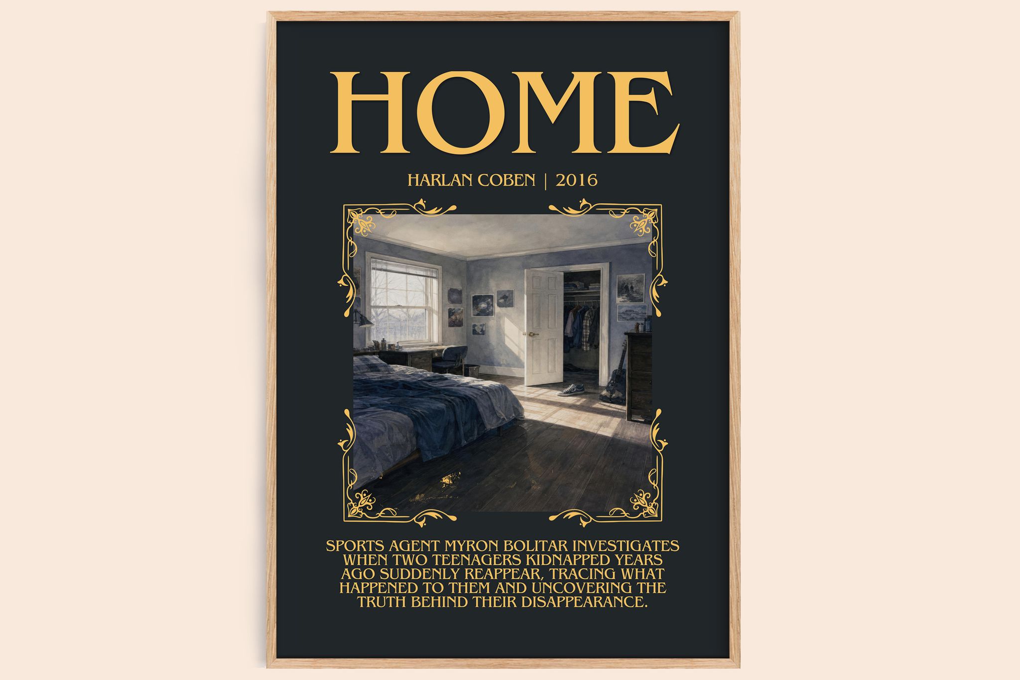 Home Minimalist Book Poster by Harlan Coben