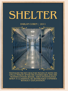 Shelter Minimalist Book Poster by Harlan Coben – image 1