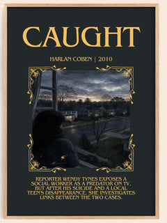Caught Minimalist Book Poster by Harlan Coben – image 1