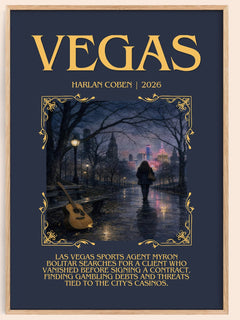 Vegas Minimalist Book Poster by Harlan Coben – image 1