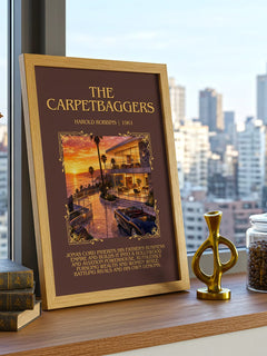 The Carpetbaggers Minimalist Book Poster by Harold Robbins – image 3