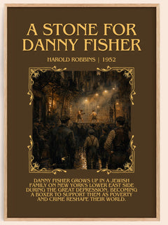 A Stone For Danny Fisher Minimalist Book Poster by Harold Robbins – image 1