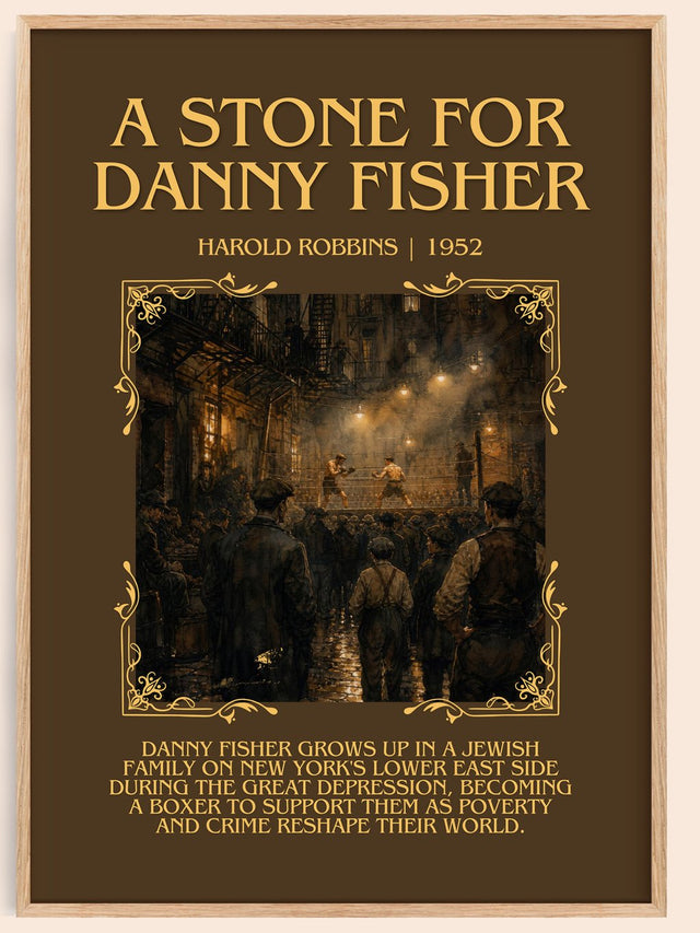 A Stone For Danny Fisher Minimalist Book Poster by Harold Robbins