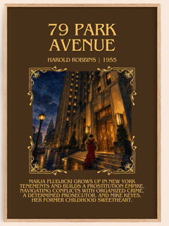 79 Park Avenue Minimalist Book Poster by Harold Robbins – image 1