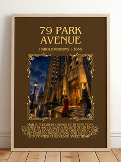 79 Park Avenue Minimalist Book Poster by Harold Robbins – image 2