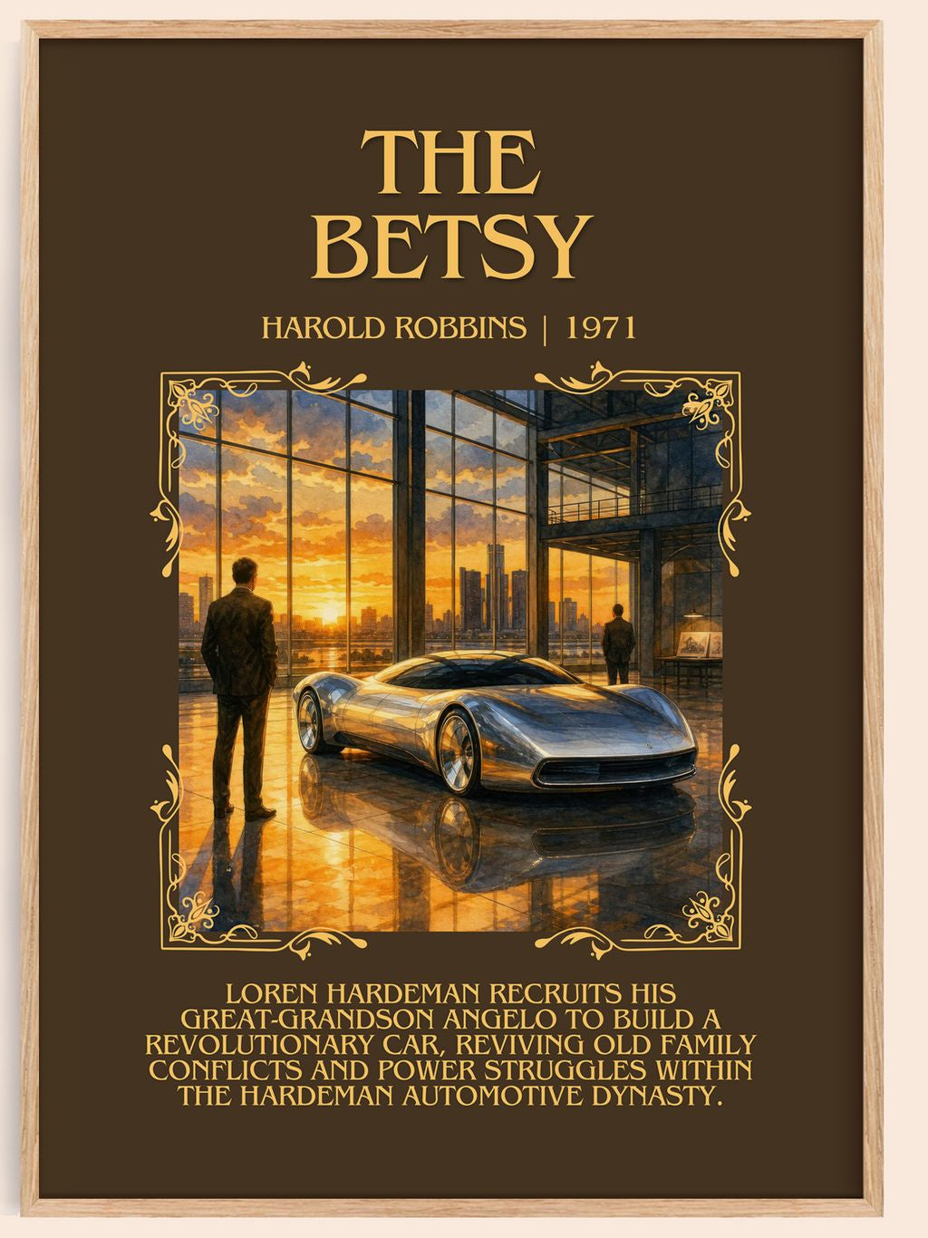 The Betsy Minimalist Book Poster by Harold Robbins – book poster