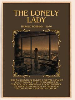 The Lonely Lady Minimalist Book Poster by Harold Robbins – image 1
