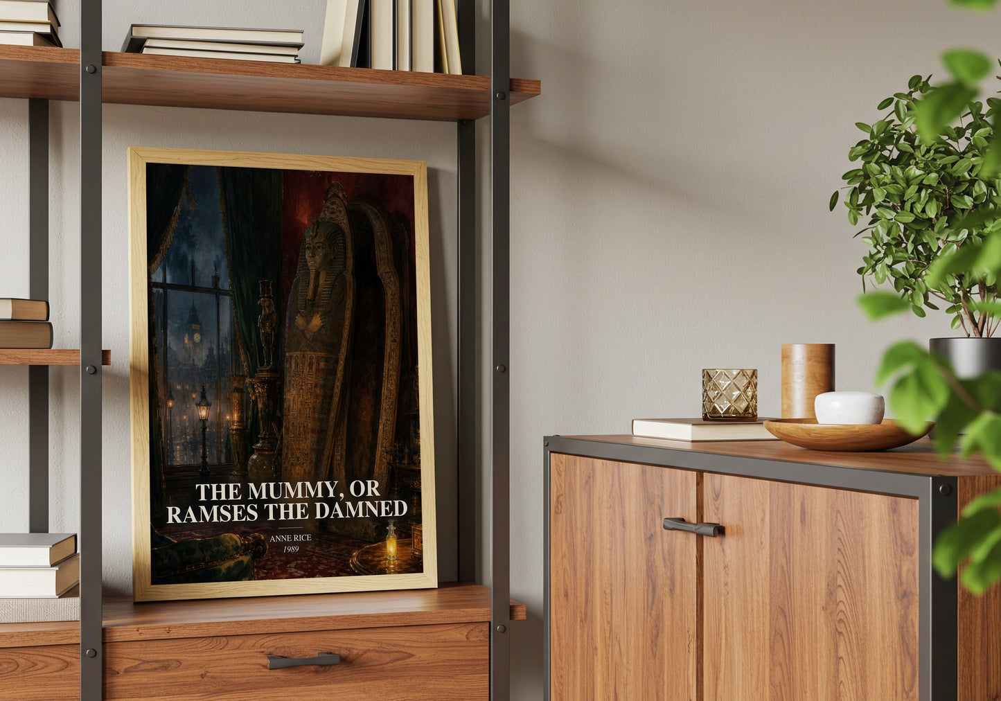 The Mummy, Or Ramses The Damned book watercolour illustration paper finish options – matte satin gloss
