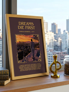 Dreams Die First Minimalist Book Poster by Harold Robbins – image 3