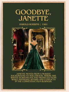 Goodbye, Janette Minimalist Book Poster by Harold Robbins – image 1