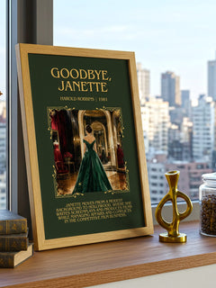 Goodbye, Janette Minimalist Book Poster by Harold Robbins – image 3