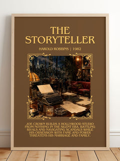 The Storyteller Minimalist Book Poster by Harold Robbins – image 2