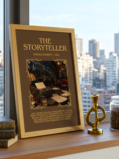 The Storyteller Minimalist Book Poster by Harold Robbins – image 3