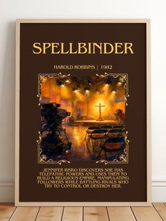 Spellbinder Minimalist Book Poster by Harold Robbins – image 2