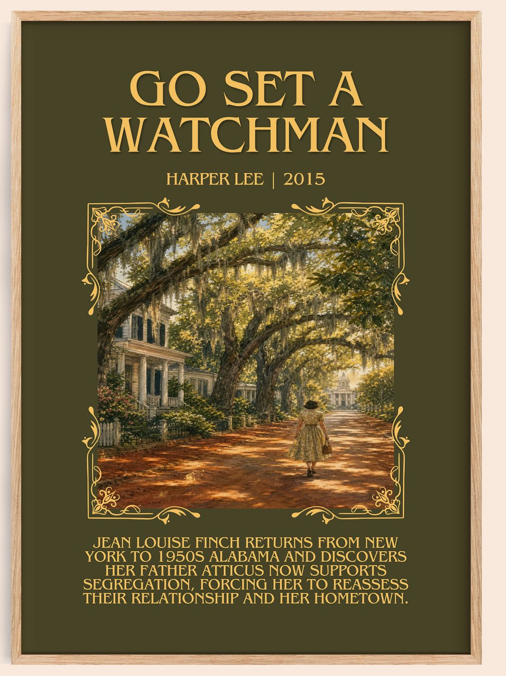 Go Set A Watchman Minimalist Book Poster by Harper Lee – book poster