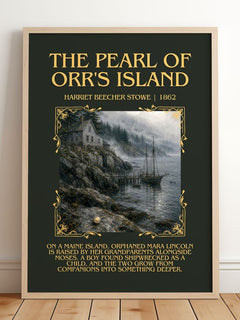 Pearl Of Orr'S Island Minimalist Book Poster by Harriet Beecher Stowe – image 2