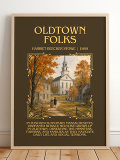 Oldtown Folks Minimalist Book Poster by Harriet Beecher Stowe – image 2