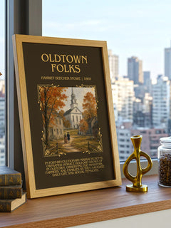 Oldtown Folks Minimalist Book Poster by Harriet Beecher Stowe – image 3
