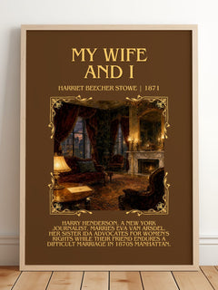 My Wife And I Minimalist Book Poster by Harriet Beecher Stowe – image 2