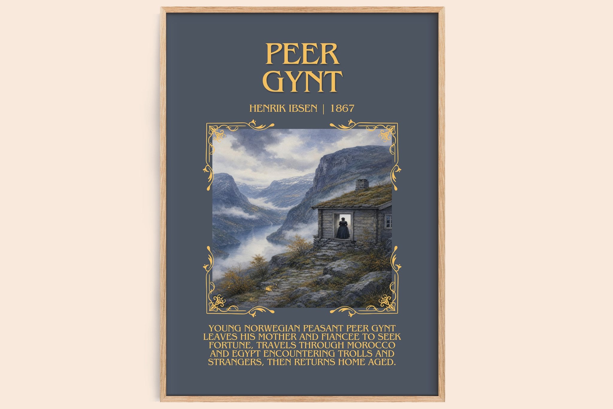 Peer Gynt Minimalist Book Poster by Henrik Ibsen