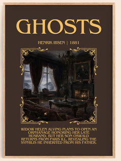 Ghosts Minimalist Book Poster by Henrik Ibsen – image 1