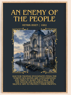 An Enemy Of The People Minimalist Book Poster by Henrik Ibsen – image 1