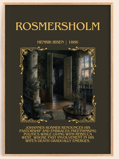 Rosmersholm Minimalist Book Poster by Henrik Ibsen – image 1