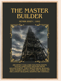 The Master Builder Minimalist Book Poster by Henrik Ibsen – image 1