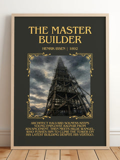 The Master Builder Minimalist Book Poster by Henrik Ibsen – image 2