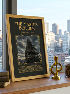 The Master Builder Minimalist Book Poster by Henrik Ibsen – image 3