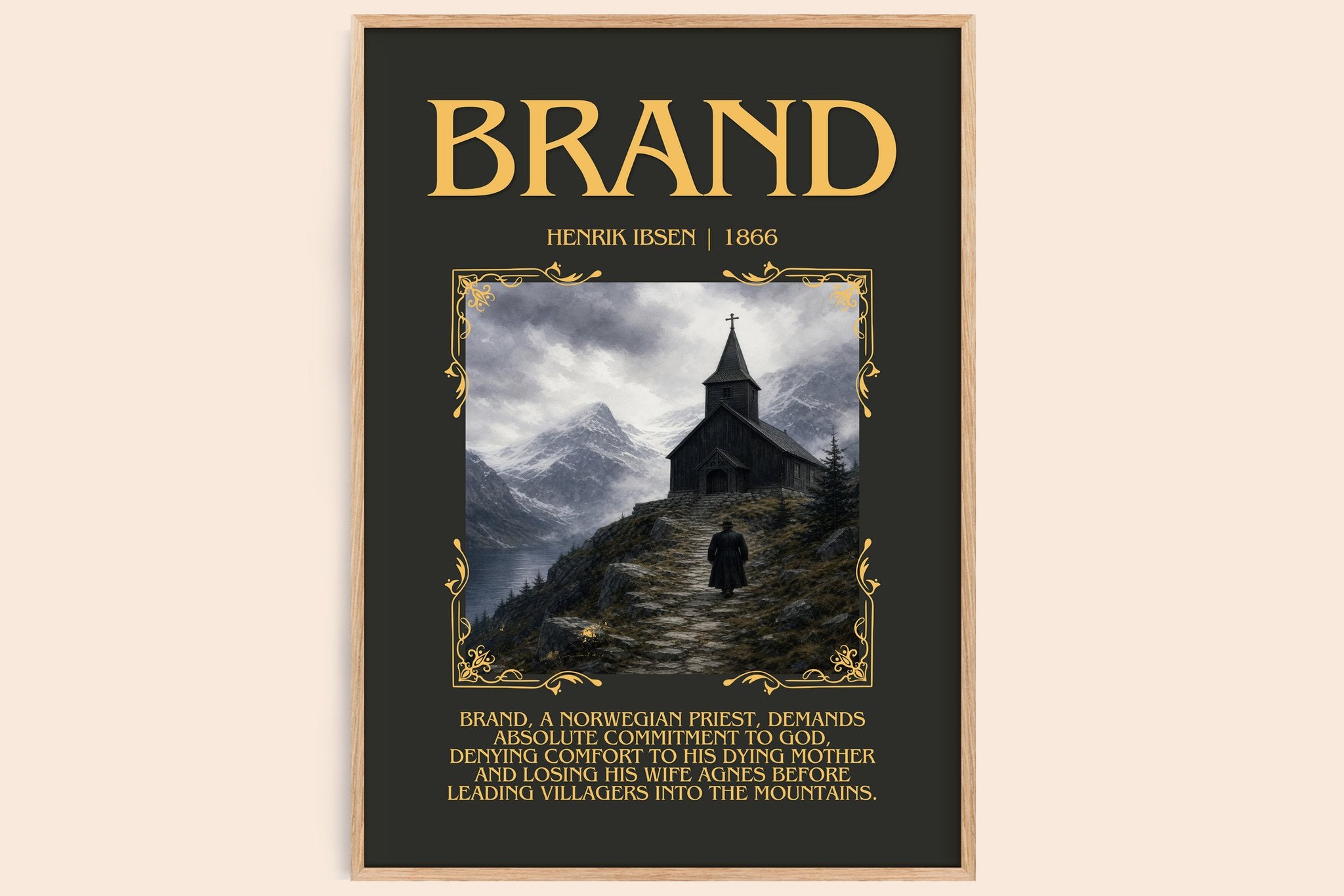 Brand Minimalist Book Poster by Henrik Ibsen