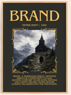 Brand Minimalist Book Poster by Henrik Ibsen – image 1