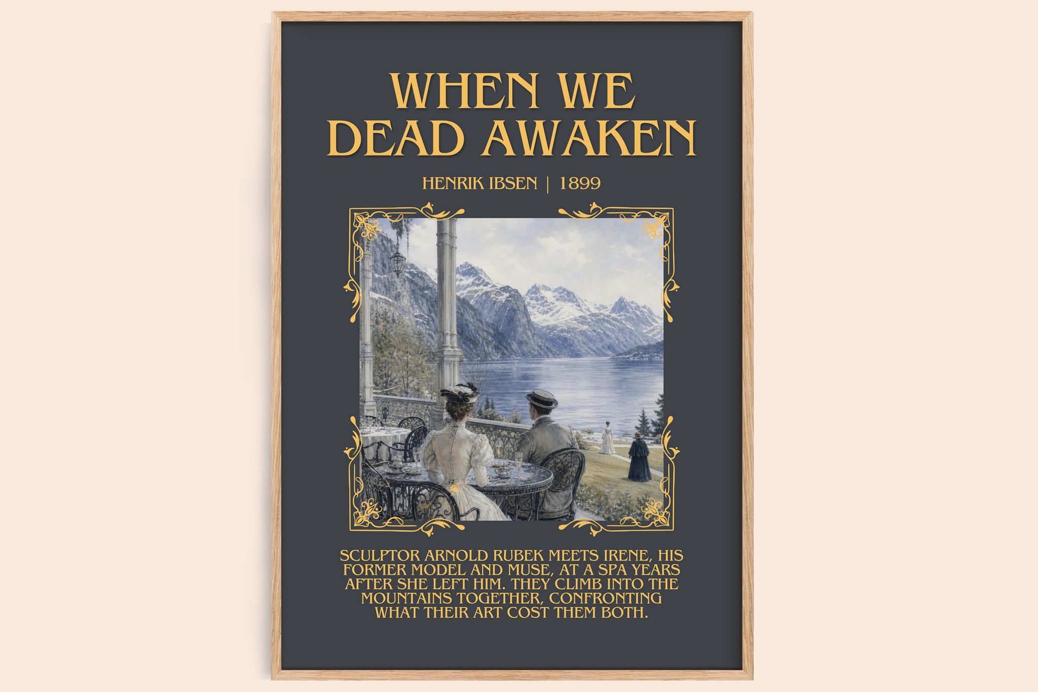 When We Dead Awaken Minimalist Book Poster by Henrik Ibsen