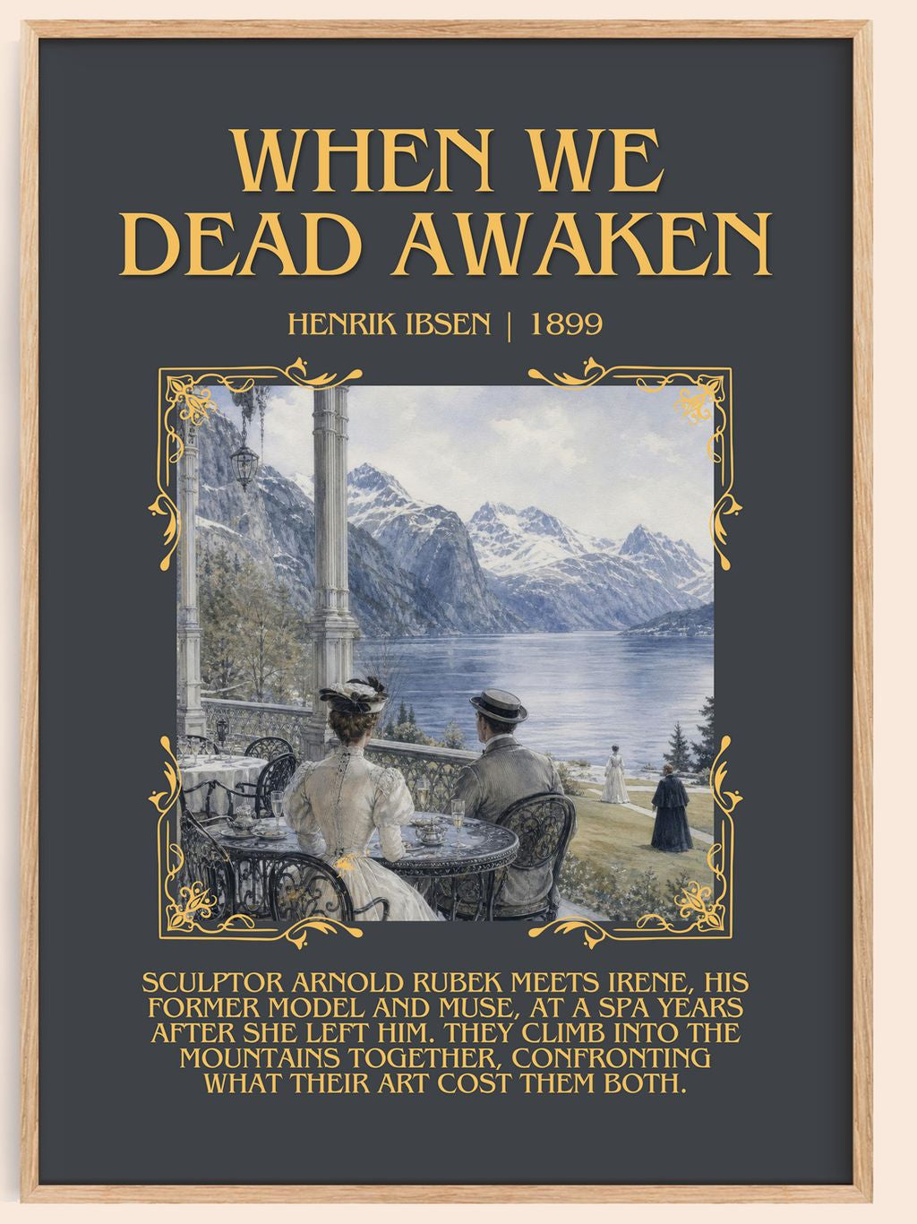 When We Dead Awaken Minimalist Book Poster by Henrik Ibsen – book poster