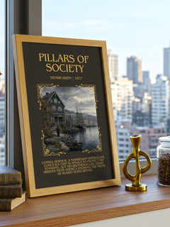 Pillars Of Society Minimalist Book Poster by Henrik Ibsen – image 3