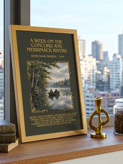 Week On The Concord And Merrimack Rivers Minimalist Book Poster – H. – image 3
