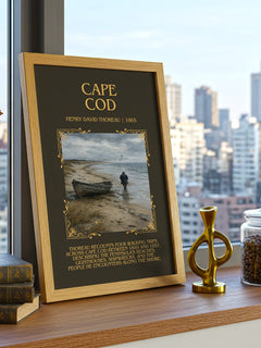 Cape Cod Minimalist Book Poster by Henry David Thoreau – image 3