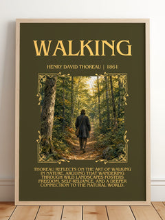 Walking Minimalist Book Poster by Henry David Thoreau – image 2