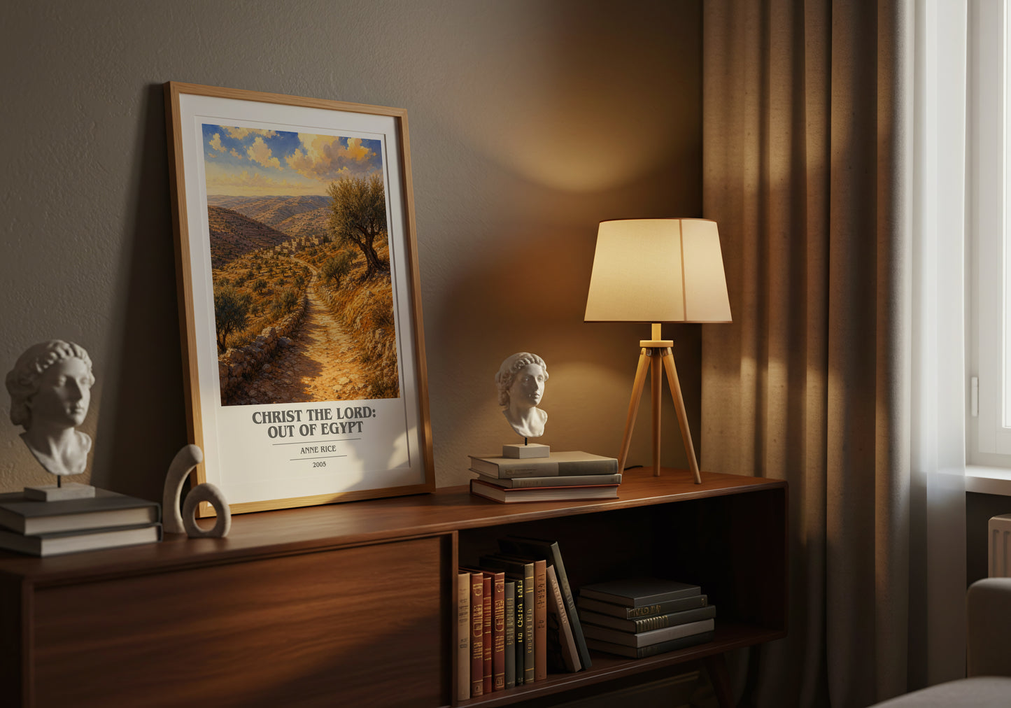 Christ The Lord: Out Of Egypt book cover book poster framed on wall – historical fiction wall art