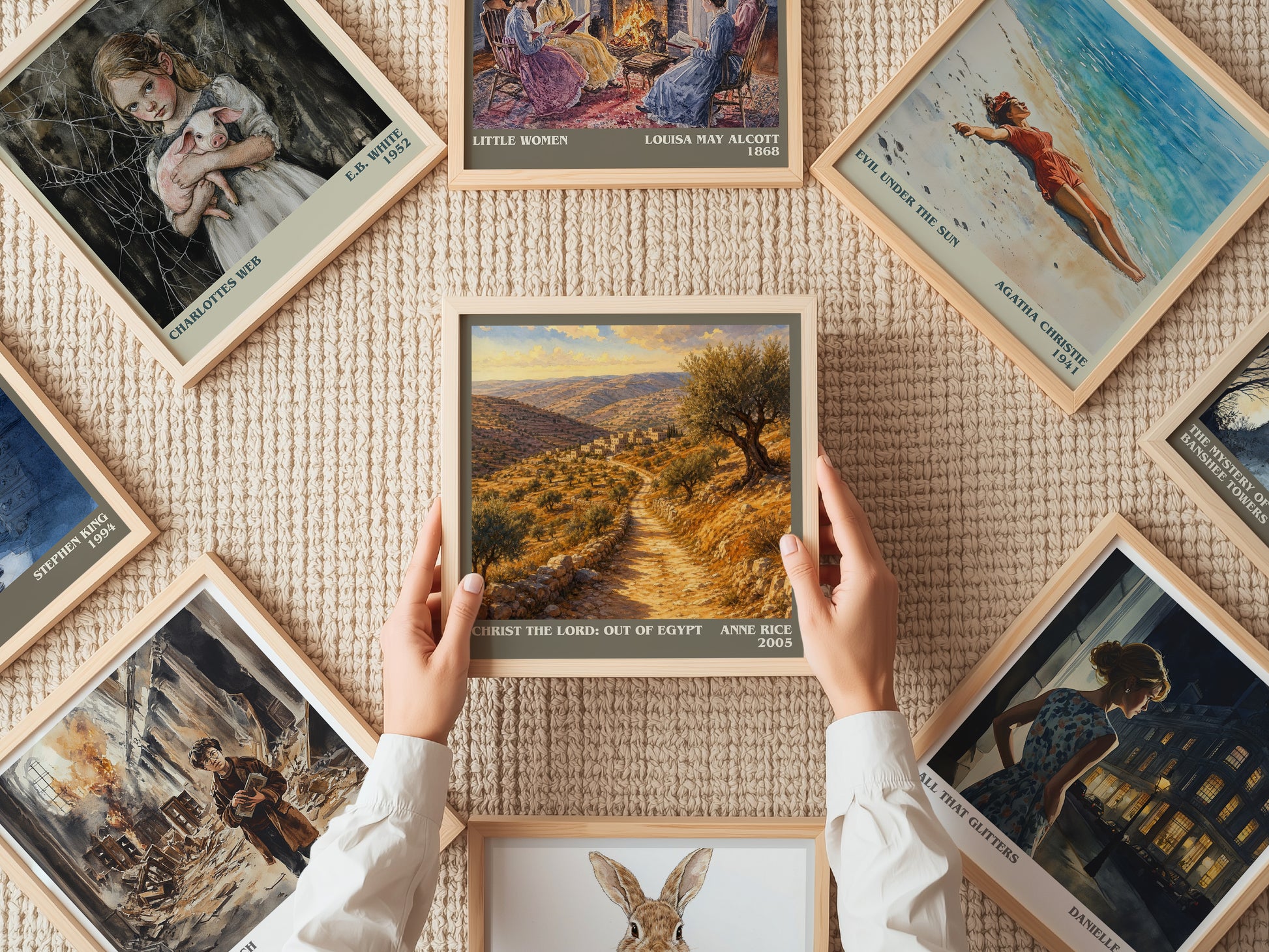 Christ The Lord: Out Of Egypt literary book poster framed on wall – historical fiction wall art