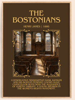 The Bostonians Minimalist Book Poster by Henry James – image 1