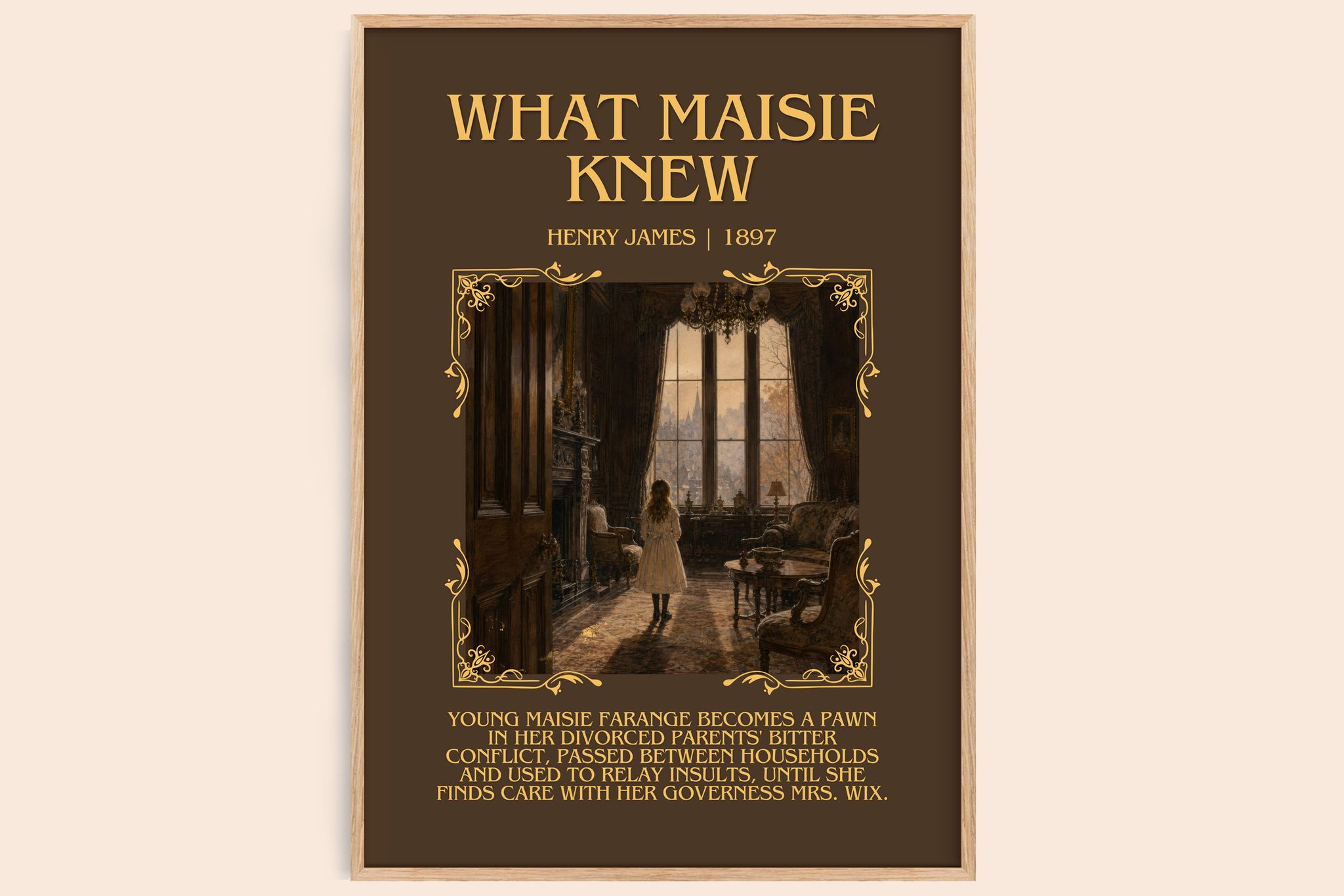 What Maisie Knew Minimalist Book Poster by Henry James