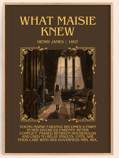 What Maisie Knew Minimalist Book Poster by Henry James – image 1