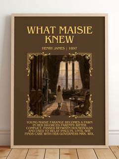 What Maisie Knew Minimalist Book Poster by Henry James – image 2