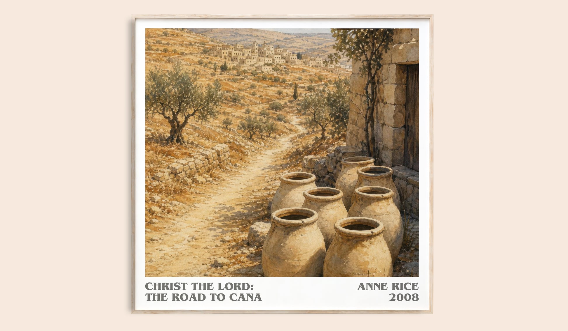 Christ The Lord: The Road To Cana literary book poster by Anne Rice – framed literary art print