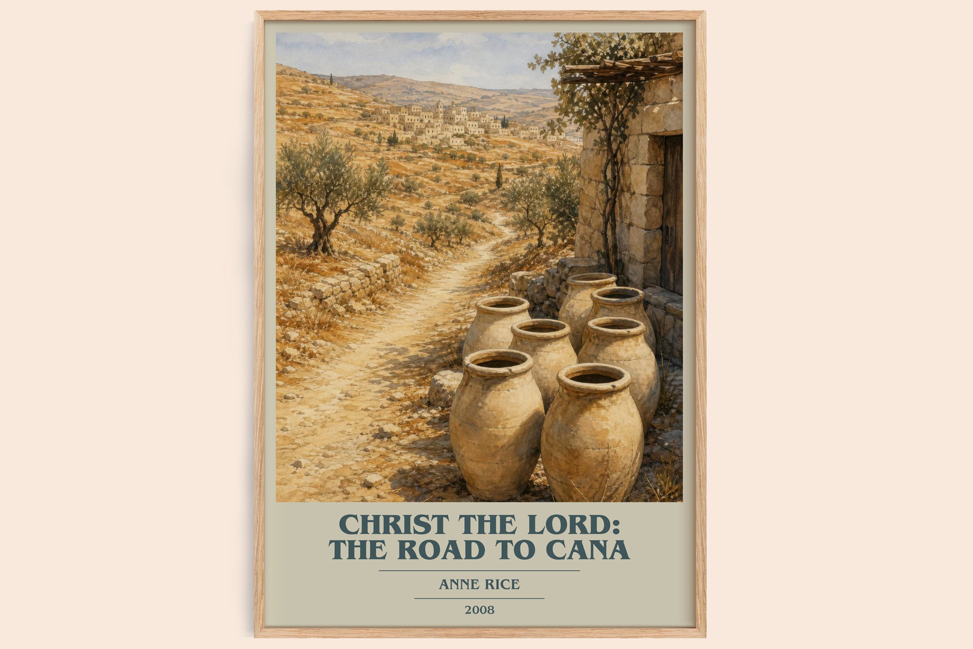 Christ The Lord: The Road To Cana book cover book poster by Anne Rice – framed literary art print