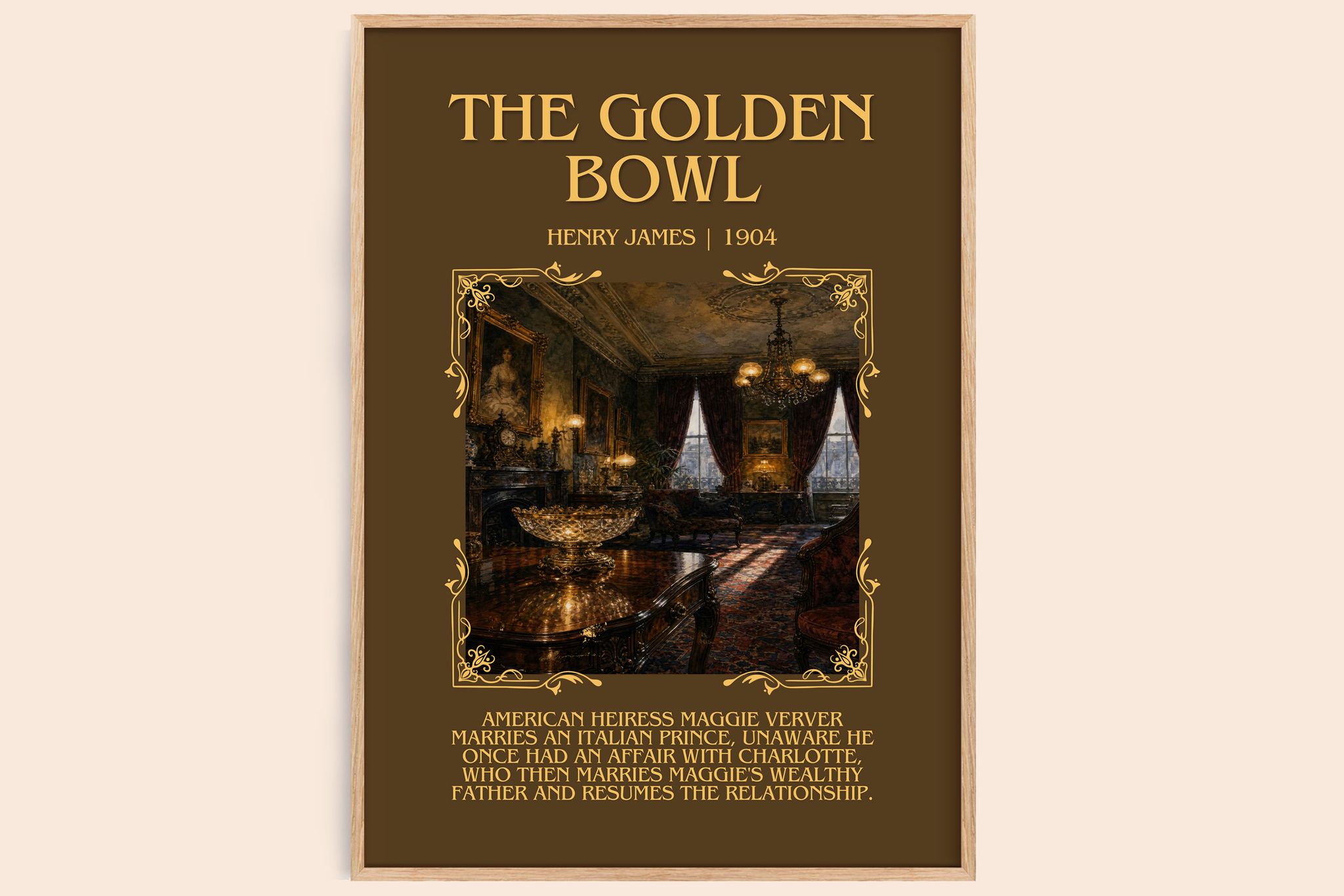 The Golden Bowl Minimalist Book Poster by Henry James