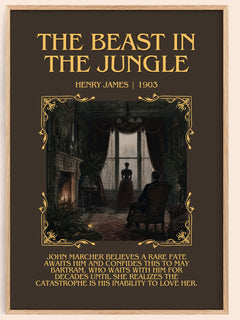 The Beast In The Jungle Minimalist Book Poster by Henry James – image 1