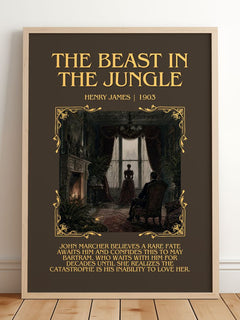 The Beast In The Jungle Minimalist Book Poster by Henry James – image 2